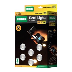 Holman 30mm Warm White Deck Lights (6 Pack)