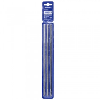 Husqvarna Round File, 13/64" (5.2mm) x 8" (200mm) Long - Pack Of 3