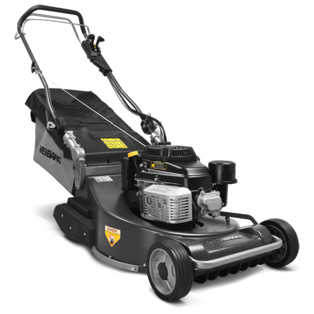 Petrol lawn mower with rear roller discount
